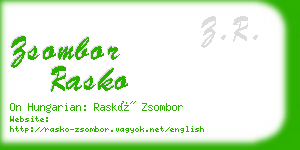 zsombor rasko business card